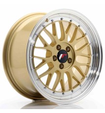 JR Wheels JR23 17x8 ET35 5x100 Gold w/Machined Lip