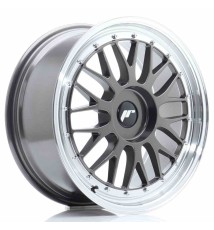 JR Wheels JR23 18x8 ET30-45 BLANK Hyper Gray w/Machined Lip