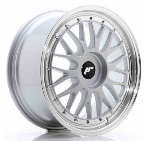 JR Wheels JR23 18x8 ET30-45 BLANK Hyper Silver w/Machined Lip