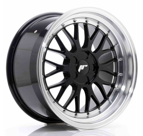 JR Wheels JR23 18x9,5 ET25-48 5H BLANK Gloss Black w/Machined Lip