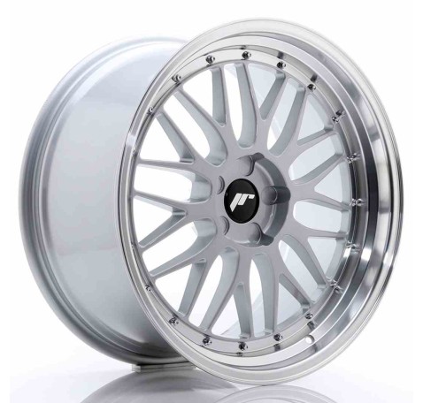 JR Wheels JR23 20x10 ET20-38 5H BLANK Hyper Silver w/Machined Lip