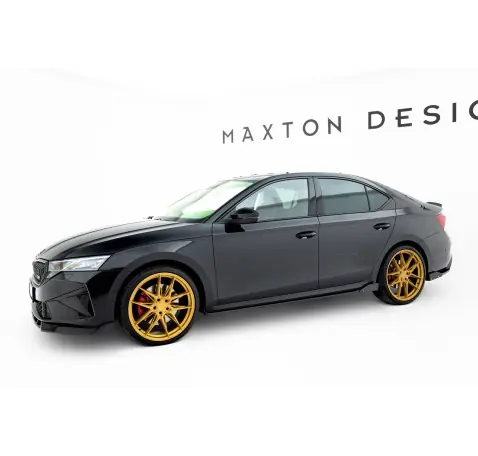 Rajouts Des Bas De Caisse V.2 + Flaps Skoda Octavia RS Liftback / Combi Mk4 Facelift