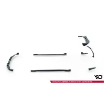 Set of Prepreg Carbon Fiber Splitters BMW X5 M F95 Facelift