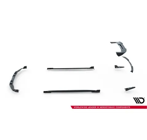 Set of Prepreg Carbon Fiber Splitters BMW X5 M F95 Facelift