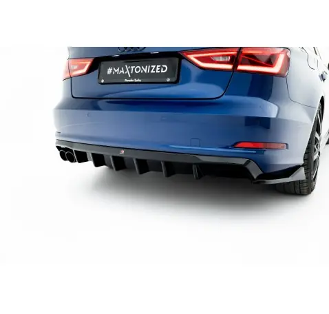 Diffuseur Arrière Complet Audi A3 Sedan 8V (Version avec double embout d'échappement d'un côté)