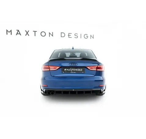 Diffuseur Arrière Complet Audi A3 Sedan 8V (Version avec double embout d'échappement d'un côté)
