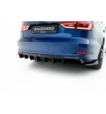 Diffuseur Arrière Complet Audi A3 Sedan 8V (Version avec embouts d'échappement simples d'un côté)