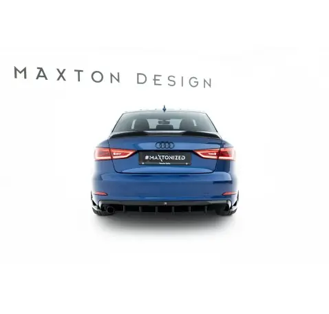 Diffuseur Arrière Complet Audi A3 Sedan 8V (Version avec embouts d'échappement simples d'un côté)