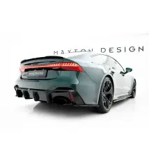 Fibre de Carbone Diffuseur Arrière Audi RS7 C8 (version with towbar)