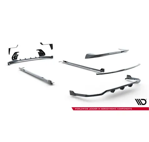 Set of Prepreg Carbon Splitters V.2 BMW X7 M-Pack G07 Facelift