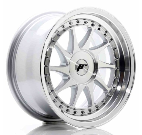 JR Wheels JR26 16x8 ET10-30 BLANK Silver Machined Face