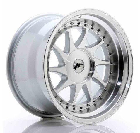 JR Wheels JR26 17x10 ET0-25 BLANK Silver Machined Face