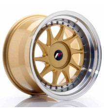 JR Wheels JR26 17x10 ET20-25 BLANK Gold w/Machined Lip