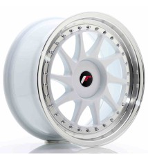 JR Wheels JR26 17x8 ET20-35 BLANK White w/Machined Lip