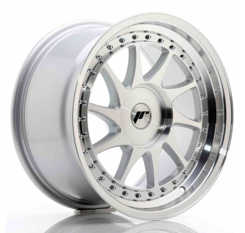 JR Wheels JR26 17x9 ET20-35 BLANK Silver Machined Face