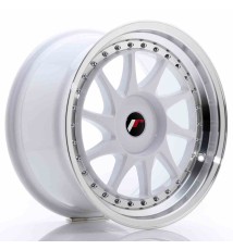 JR Wheels JR26 17x9 ET20-35 BLANK White w/Machined Lip