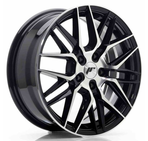 JR Wheels JR28 17x7 ET40 5x112 Gloss Black Machined Face