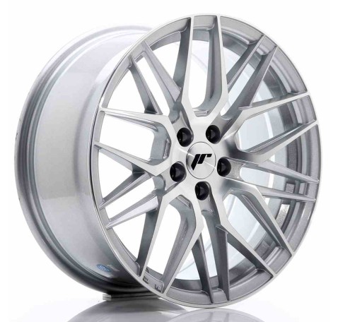 JR Wheels JR28 17x8 ET35 5x100 Silver Machined Face