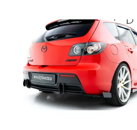 Street Pro Lame Du Pare Chocs Arriere + Flaps Mazda 3 MPS Mk1 EU Version