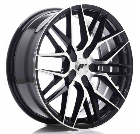 JR Wheels JR28 18x7,5 ET20-40 BLANK Gloss Black Machined Face