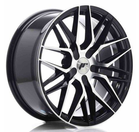 JR Wheels JR28 18x8,5 ET20-40 5H BLANK Gloss Black Machined Face