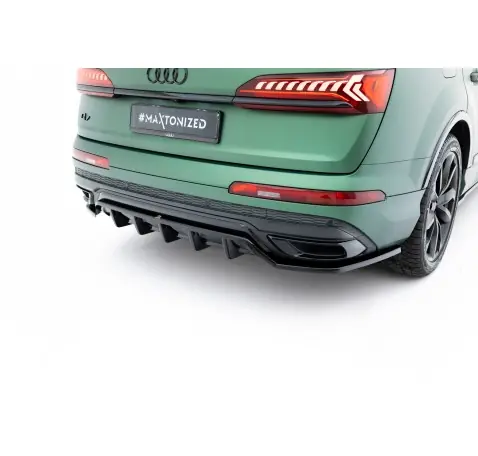 Arriere Splitter (avec une barre verticale) Audi Q7 S-Line Mk2 Facelift