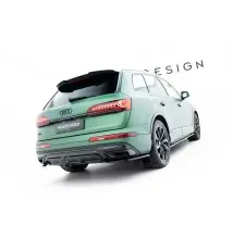 Arriere Splitter (avec une barre verticale) Audi Q7 S-Line Mk2 Facelift
