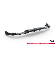Arriere Splitter (avec une barre verticale) V.1 Volkswagen Golf R Hatchback Mk8 / Mk8 Facelift