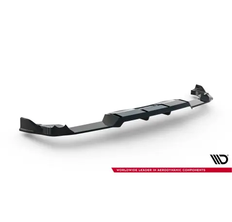 Arriere Splitter (avec une barre verticale) V.1 Volkswagen Golf R Hatchback Mk8 / Mk8 Facelift