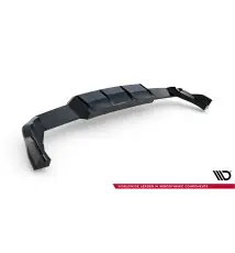 Arriere Splitter (avec une barre verticale) V.1 Volkswagen Golf R Hatchback Mk8 / Mk8 Facelift