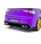 Arriere Splitter (avec une barre verticale) V.2 Volkswagen Golf R Hatchback Mk8 / Mk8 Facelift