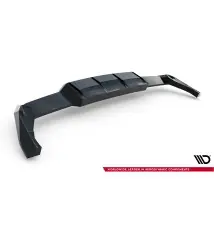 Arriere Splitter (avec une barre verticale) V.2 Volkswagen Golf R Hatchback Mk8 / Mk8 Facelift