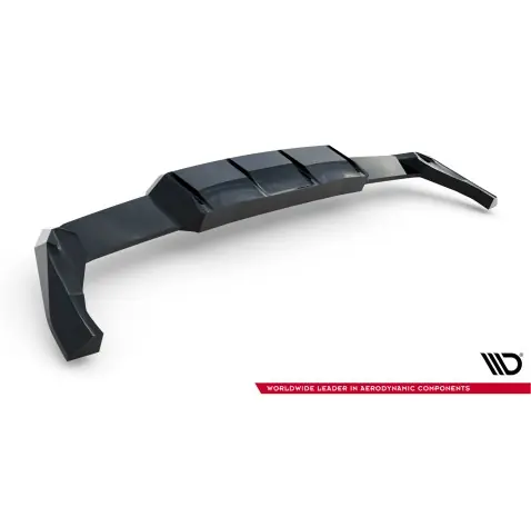 Arriere Splitter (avec une barre verticale) V.2 Volkswagen Golf R Hatchback Mk8 / Mk8 Facelift