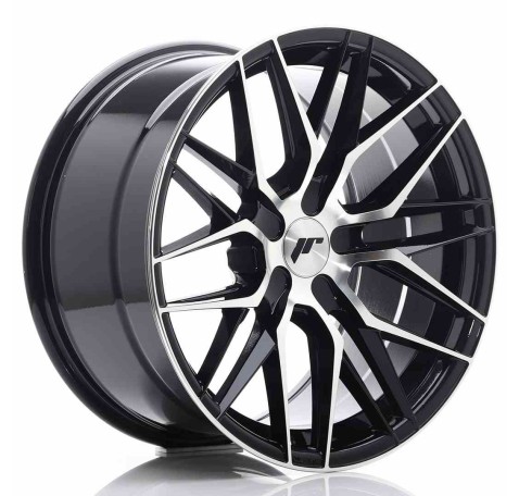 JR Wheels JR28 18x9,5 ET20-40 5H BLANK Gloss Black Machined Face