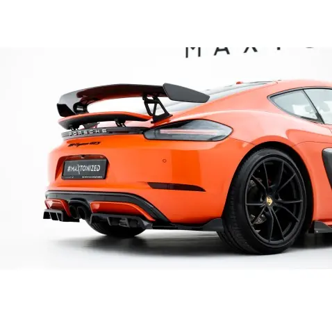 Arriere Splitter (avec une barre verticale) Porsche 718 Cayman GTS 982c
