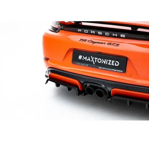 Arriere Splitter (avec une barre verticale) Porsche 718 Cayman GTS 982c