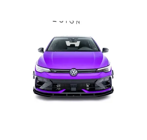 Street Pro Lame Du Pare-Chocs Avant + Flaps Volkswagen Golf R Hatchback Mk8 Facelift