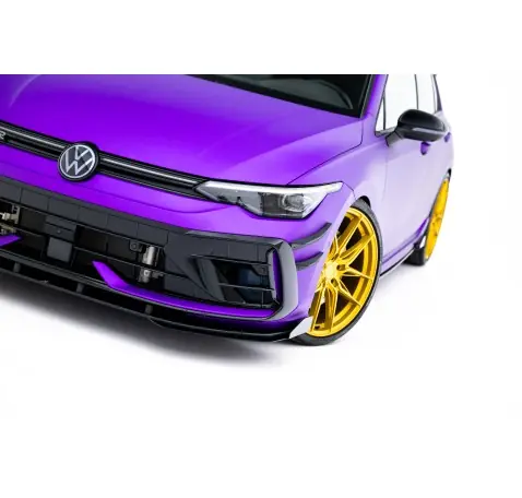 Street Pro Lame Du Pare-Chocs Avant + Flaps Volkswagen Golf R Hatchback Mk8 Facelift