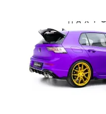 Street Pro Lame Du Pare Chocs Arriere V.2 + Flaps V.2 Volkswagen Golf R Hatchback Mk8 / Mk8 Facelift
