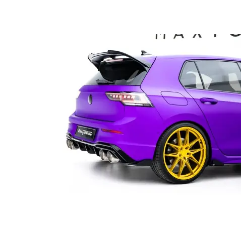 Street Pro Lame Du Pare Chocs Arriere V.2 + Flaps V.2 Volkswagen Golf R Hatchback Mk8 / Mk8 Facelift