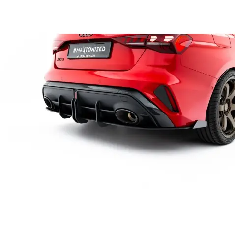 Street Pro Central Diffuseur Arriere + Flaps Audi RS3 Sedan 8Y Facelift Street Pro Central Diffuseur Arriere + Flaps Audi RS3 Sedan 8Y Facelift