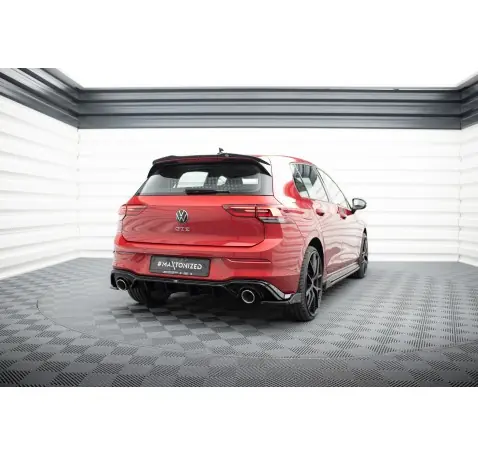 Lames De Pare-Chocs Arrière Latérales V.4 + Ailerons Volkswagen Golf GTI / GTE Mk8
