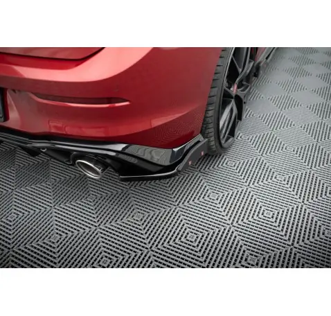 Lames De Pare-Chocs Arrière Latérales V.4 + Ailerons Volkswagen Golf GTI / GTE Mk8