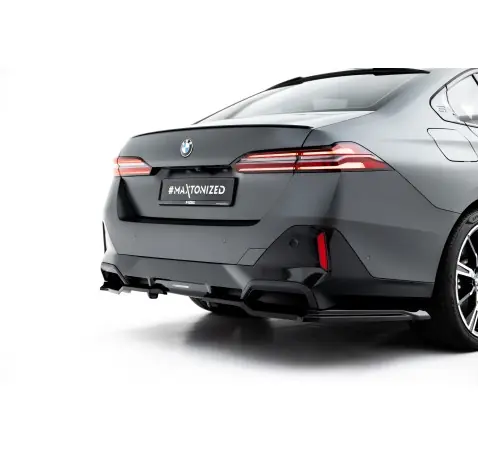 Arriere Splitter (avec une barre verticale) V.1 BMW 5 / i5 M-Pack Sedan / Touring G60 / G61