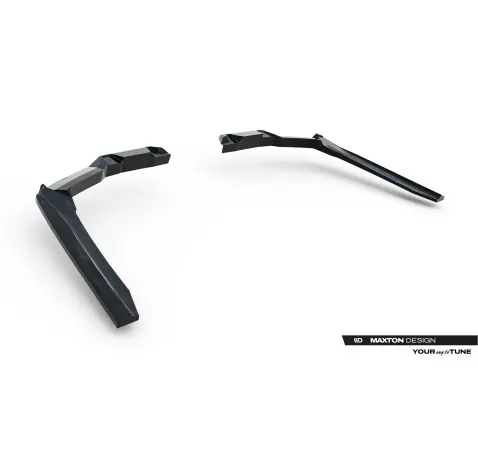 Arriere Splitter (avec une barre verticale) V.2 BMW 5 / i5 M-Pack Sedan / Touring G60 / G61