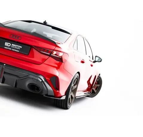 Fibre de Carbone Lames De Pare-Chocs Arrière Latérales Audi RS3 Sedan 8Y Facelift Fibre de Carbone Lames De Pare-Chocs Arrière Latérales Audi RS3 Sedan 8Y Facelift