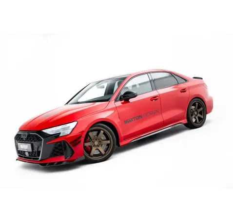 Fibre de Carbone Des Bas De Caisse V.2 Audi RS3 Sedan / Sportback 8Y / 8Y Facelift