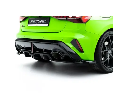 Arriere Splitter (avec une barre verticale) V.2 Audi RS3 Sportback 8Y Facelift