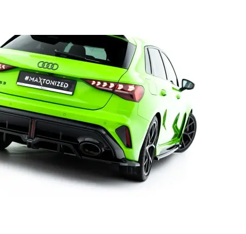 Arriere Splitter (avec une barre verticale) V.2 Audi RS3 Sportback 8Y Facelift