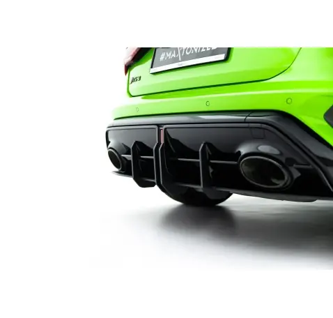 Street Pro Central Diffuseur Arriere + Flaps Audi RS3 Sportback 8Y Facelift